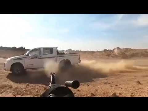 Suriyede çatışma anı arabaya pusu ( Ambush in Syria war )