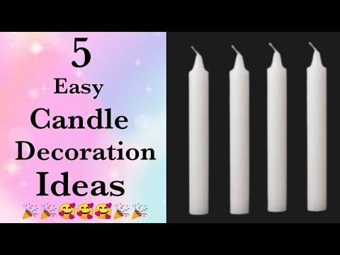 Diy Candle decoration ideas / Candle decoration for school