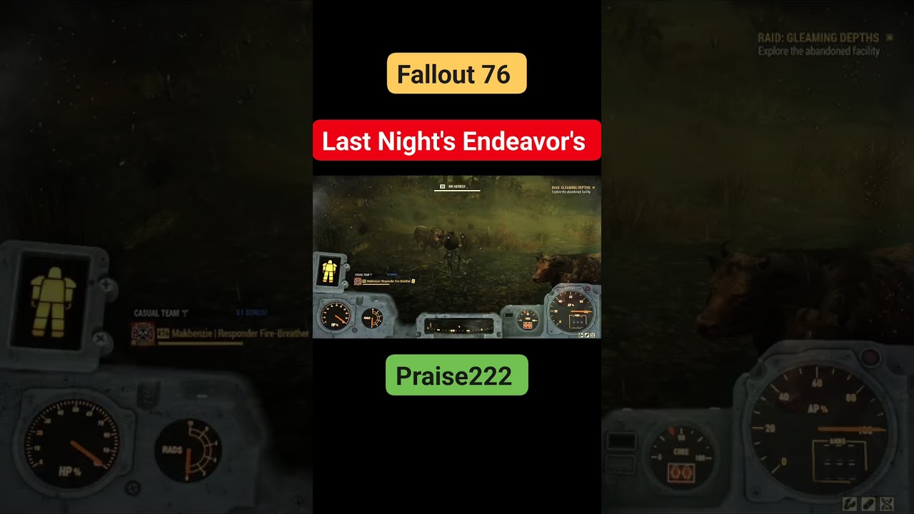fallout 76 Last Night's Endeavor's 