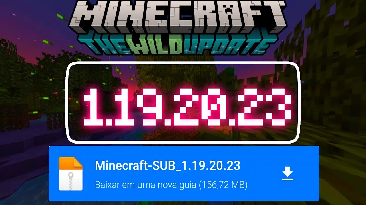 SAIU ATUALIZAÇÃO DO MINECRAFT PE 1.19.20 OFICIAL - Minecraft Bedrock Mcpe 