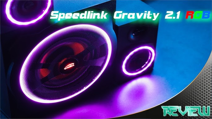 GRAVITY CARBON RGB 2.1 Subwoofer System - Sound never looked so colourful.  (EN) - YouTube
