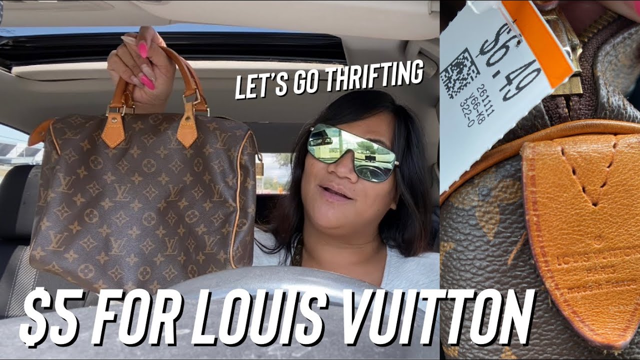 REAL LOUIS VUITTON? GOODWILL! THRIFT WITH ME! #LouisVuitton 