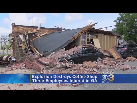 Surveillance Video Captures Georgia Coffee Shop Explosion