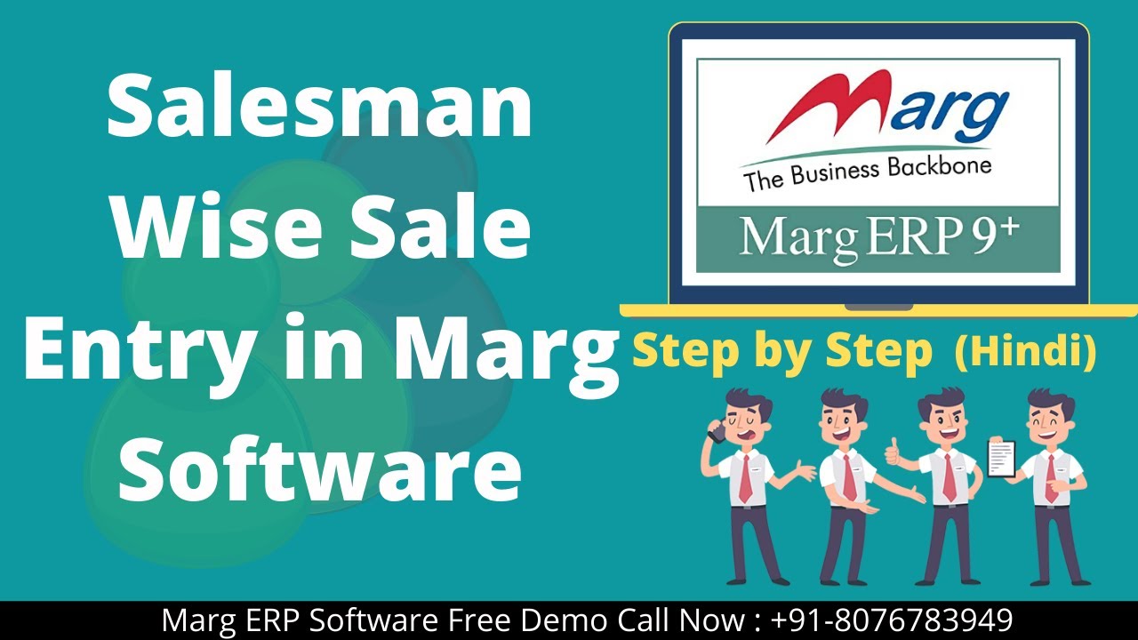 Salesman wise sale entry Marg Software complete step by step in hindi ...