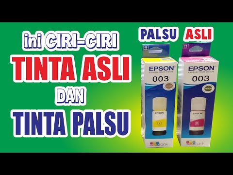 PERBEDAAN TINTA ASLI DAN TINTA PALSU EPSON ini cara mengenalinya..