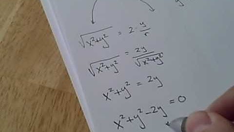 Polar Equations converted to Rectangular Equations