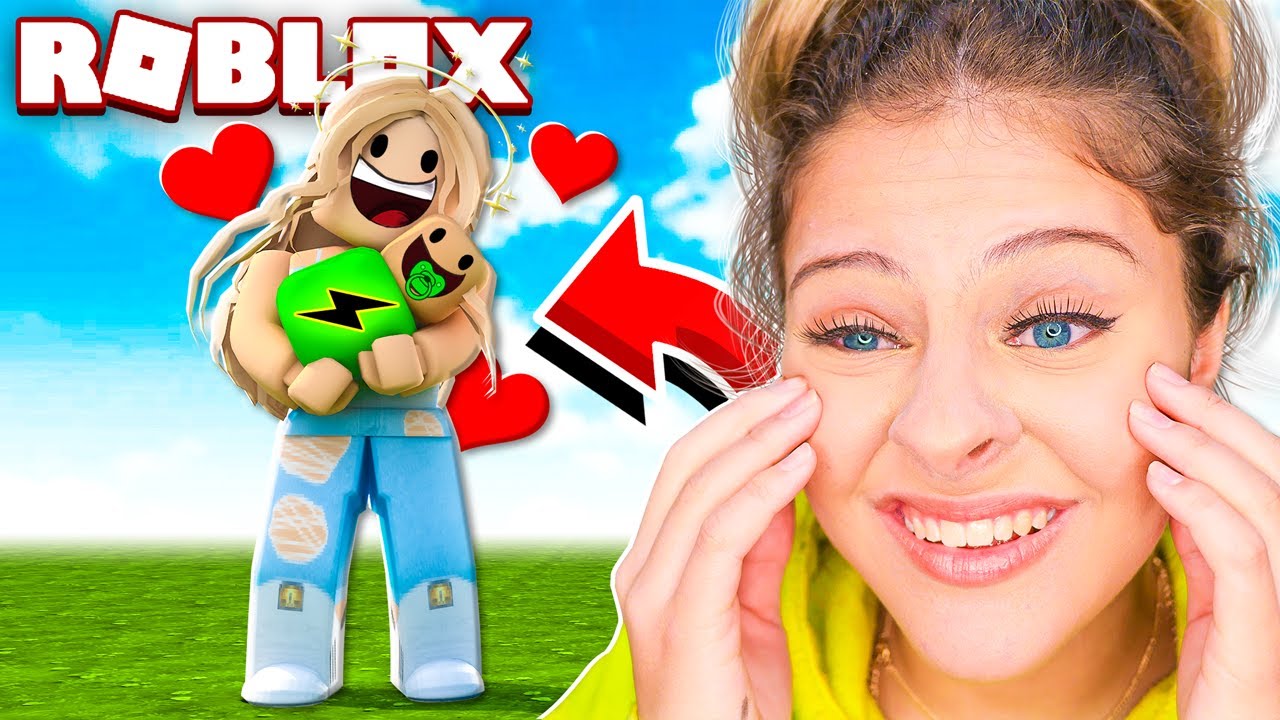 ELA VIROU MÃE NO ROBLOX !! - Roblox Adopt Me