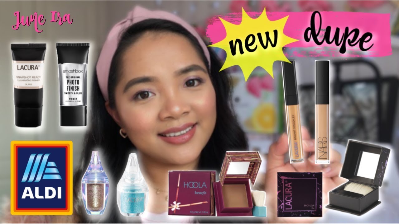 NEW ALDI LACURA MAKEUP DUPES June Ira YouTube