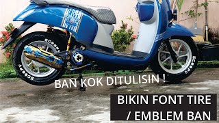 BIKIN EMBLEM BAN/FONT TIRE/STIKER BAN !!!