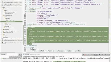 Webinar: Building a secure Polymer app with Spring backend