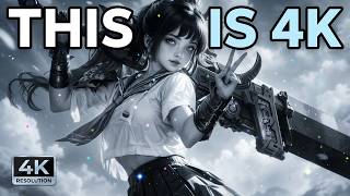 Anime Girl 4K Wallpaper | Ethereal Warrior Aesthetic screenshot 5