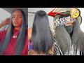 DIY: IT GREW !How I Use Grease To Grow My Hair| My Hair Journey PART 2 Update + Silk Press 😱