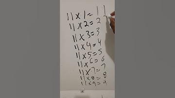 math trick 11 times tables