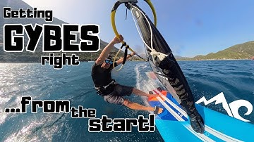 The planing Carve Gybe- get it right from the start. Windsurf jibe, filmed in Vassiliki!