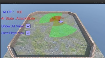 Unity3D Finite State Machine System: AI Tank Test