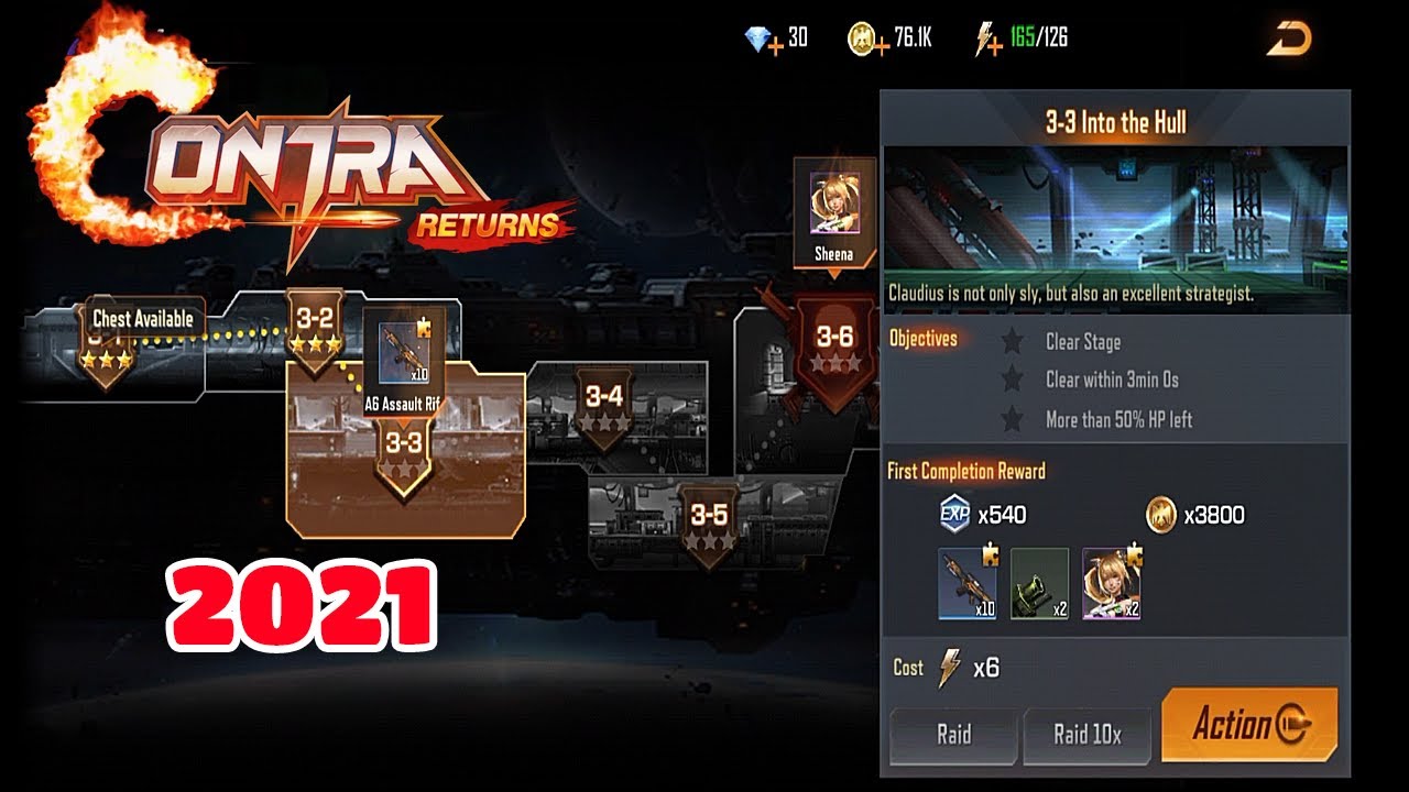 CONTRA RETURNS 2021 GAMEPLAY. CONTRA RETURNS STORY MODE STAGE 3-3 INTO THE HULL. 