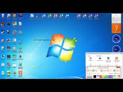 How to create a graph with the program "Paint"