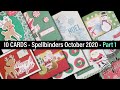 Spellbinders 10 cards - 1 Kit, October 2020 part 1 of 2  #Spellbinders