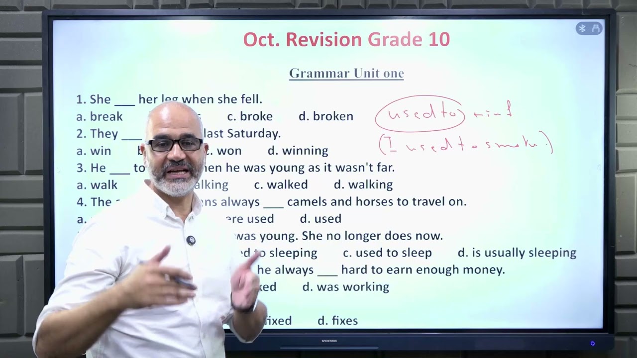 Oct. Revision First secondary English Grade 10\ 2026
