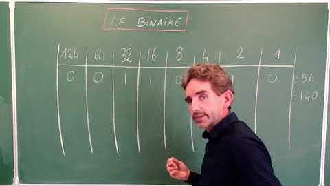 Le langage binaire cours + exercices