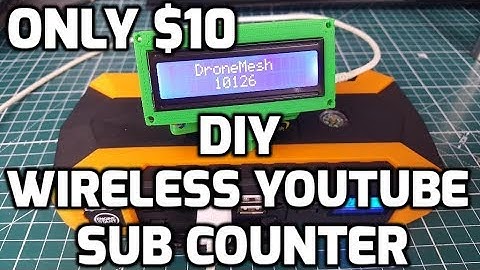 DIY Wireless Youtube Subscriber Counter 2018 // ESP8266 Subscriber Counter