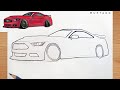 How To Draw A Ford Mustang GT Step By Step Car Drawing For Beginners Easy Car Drawing 