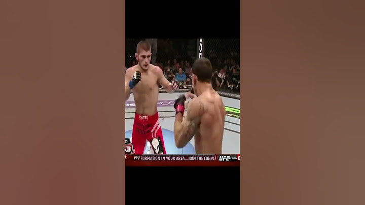 ЕДИНСТВЕННОЕ ПОРАЖЕНИЕ ХАБИБА В ЮФС