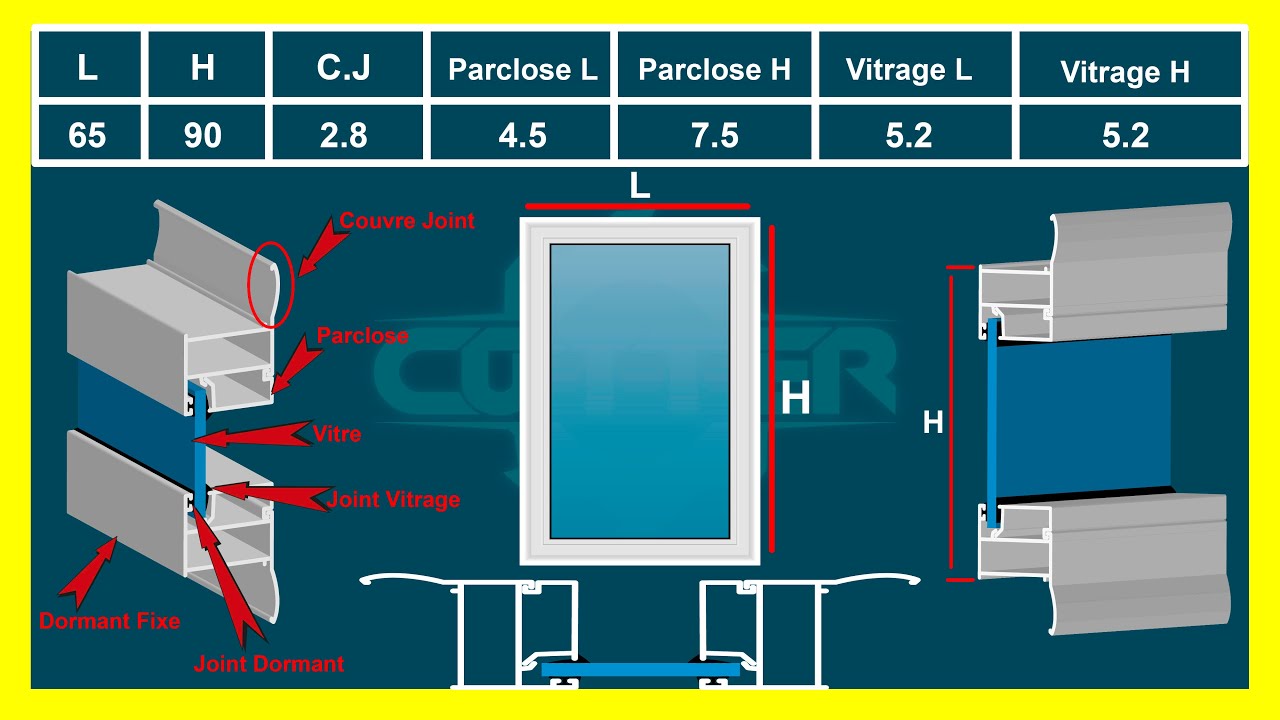 Construire Une Fenêtre Fixe en Aluminium | نجارة الألمينيوم للمبتدئين