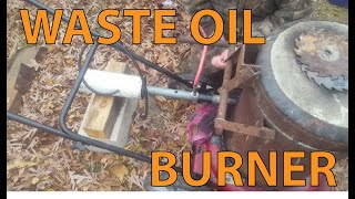 Waste oil foundry burner by JUST GO MAKE IT 11,909 views 5 years ago 8 minutes, 27 seconds