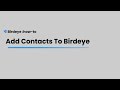 Add contacts to your Birdeye account