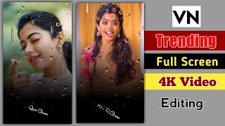 Trending Raindrop Lyrics Video Editing | Vn Video Editor | Rain Drop Black Screen Effect | 2021 🔥