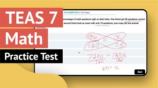 TEAS 7 Math Practice Test | Every Answer Explained screenshot 1