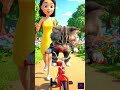 🚲 Cat Kid Learns to Ride #shorts #youtubeshorts #catkid #kidsstory #cuteanimation #familyvideo