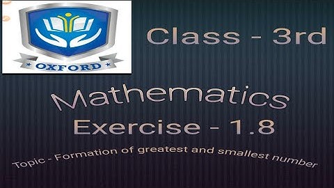 Class - 3rd Mathematics exercise - 1.8