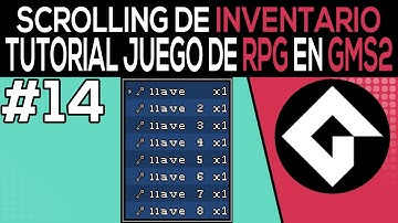 Como Hacer Un RPG En Game Maker Studio 2 [14] - Añadiendo Scrolling al Inventario