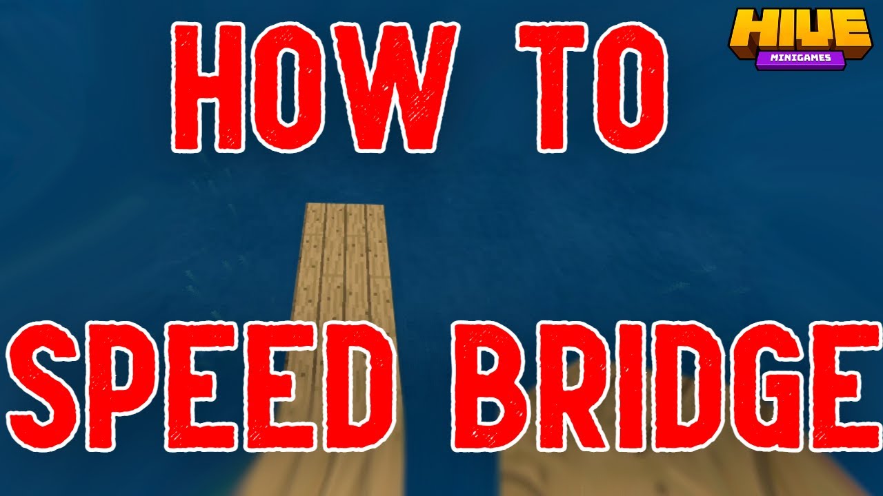 How to Speed Bridge in Minecraft - YouTube