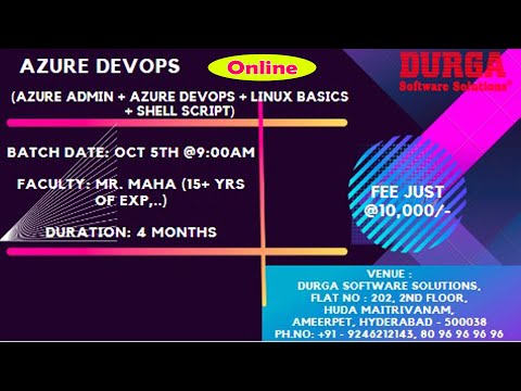 AZURE DEVOPS Online Training @ DURGASOFT