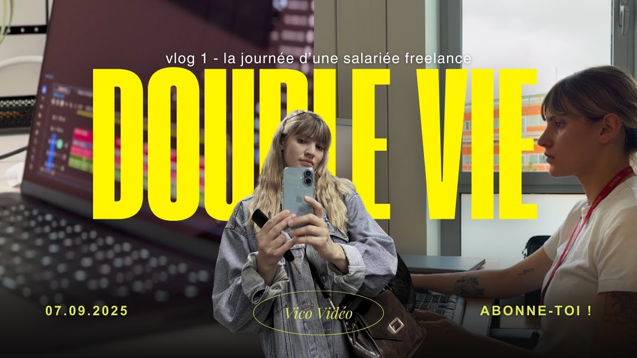 ma double vie : salariée ET monteuse vidéo freelance