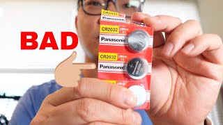 These Cheap Name Brand Panasonic CR2032 Batteries are Not Worth It