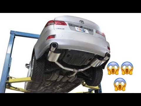 Lexus IS350 HKS Hi Power Exhaust Install - YouTube