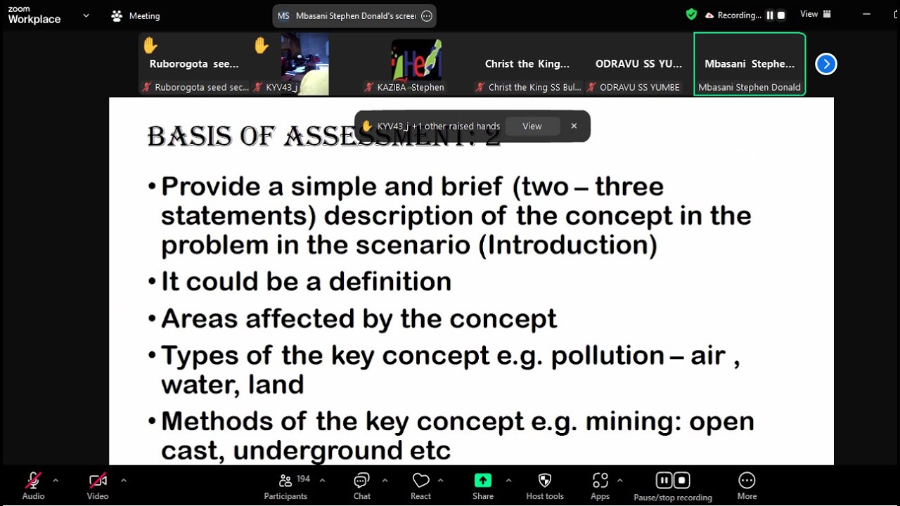 S.4  GEOGRAPHY  FACILITATION -NEW CURRICULUM  HELD ON 09TH JULY 2024