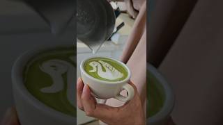 Coffee matcha latte art designs swan art coffee vibes video