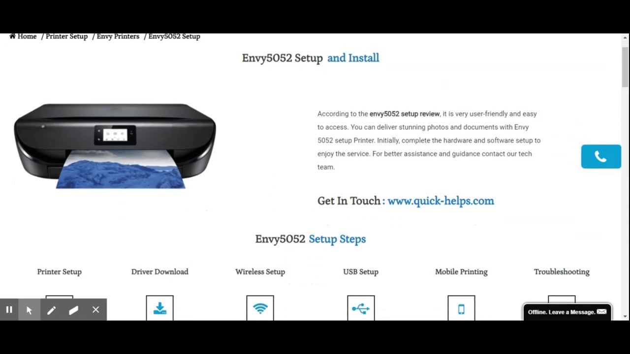 HP Envy 5052 First Time Printer setup|Printer Download( New 2020 User