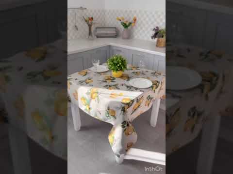 Гобеленова скатертина на стіл Limaso 97 х 100 см., відео 2