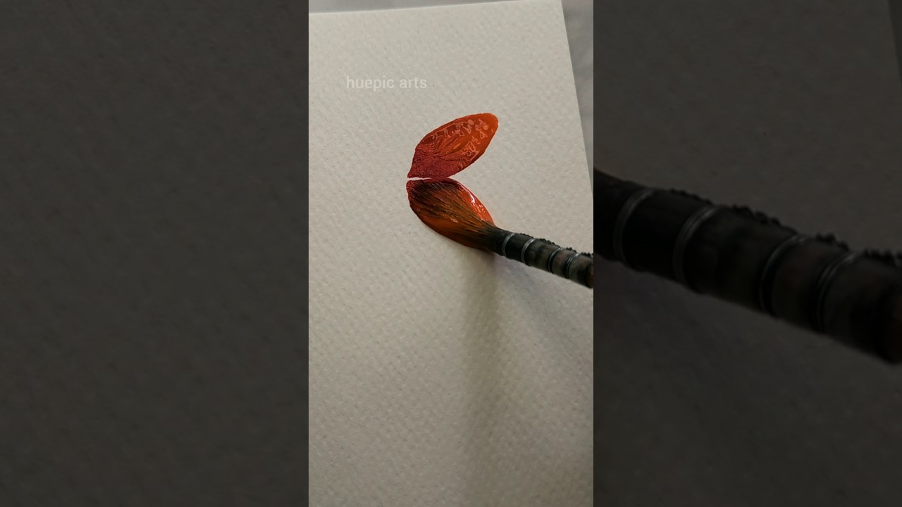 Simple floral painting idea 