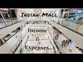 indian Mall income and expenses, Mall small counter income