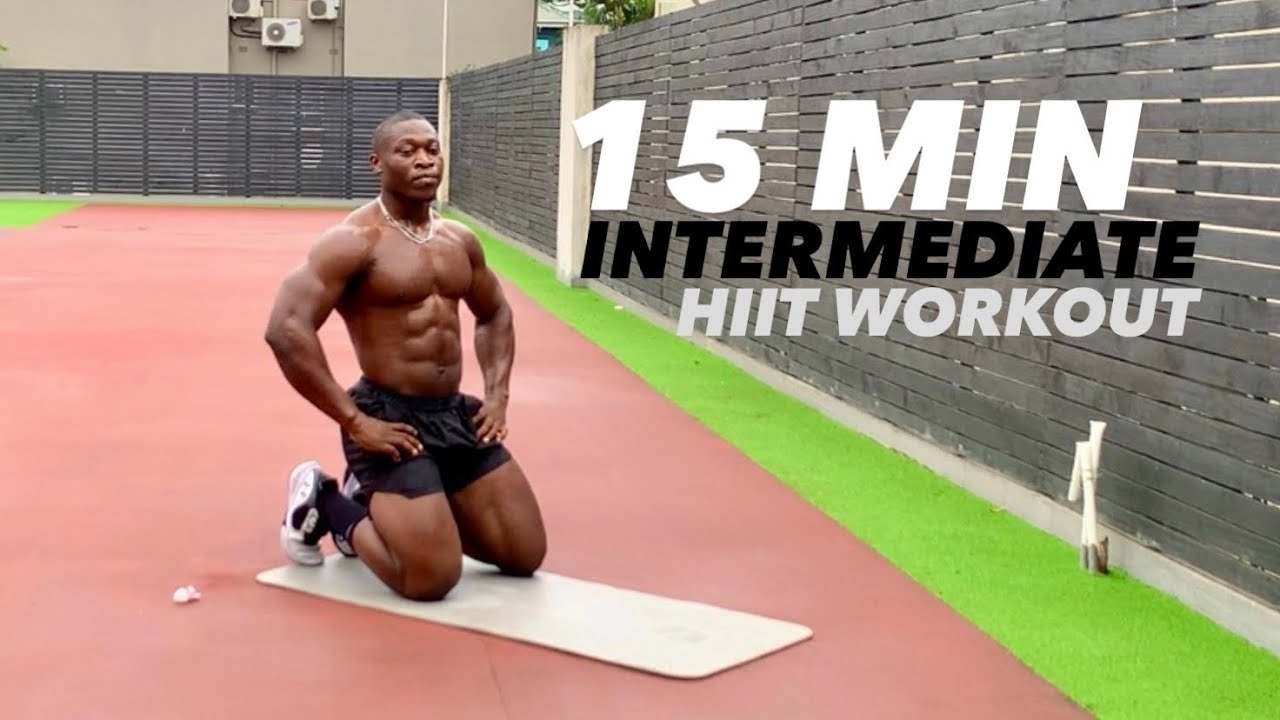 15 Minutes Intermediate HIIT Workout - YouTube