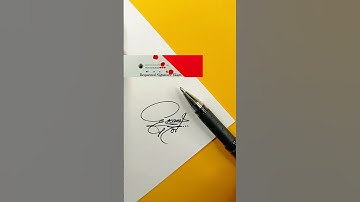 Ekam Signature Design | How To Sign The Letter E #shorts