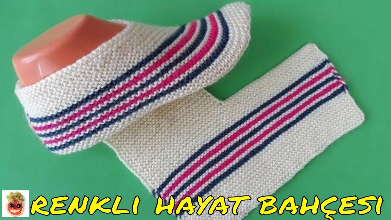 İki Şişle Örülen Haraşo V Patik Modeli - Anlatımlı Yapılışı -  Örgü Dantel Oya El İşi