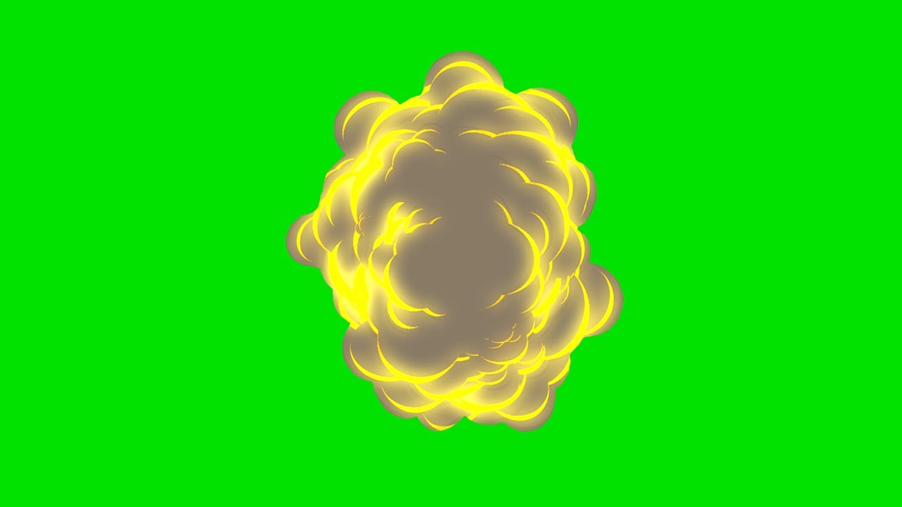フリー素材 爆発アニメーションver5 2次元エフェクト グリーンバック合成用 フリー動画素材サイト ナカネオ Youtube
